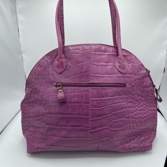 MICHAEL ROME LEARN CROCO EMBOSSED SHOULDER BAG - Picture 2 of 9